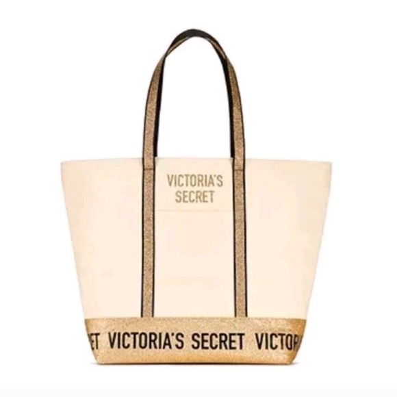 Victoria's Secret Handbags - Victorias Secret Glitter Tote Bag
